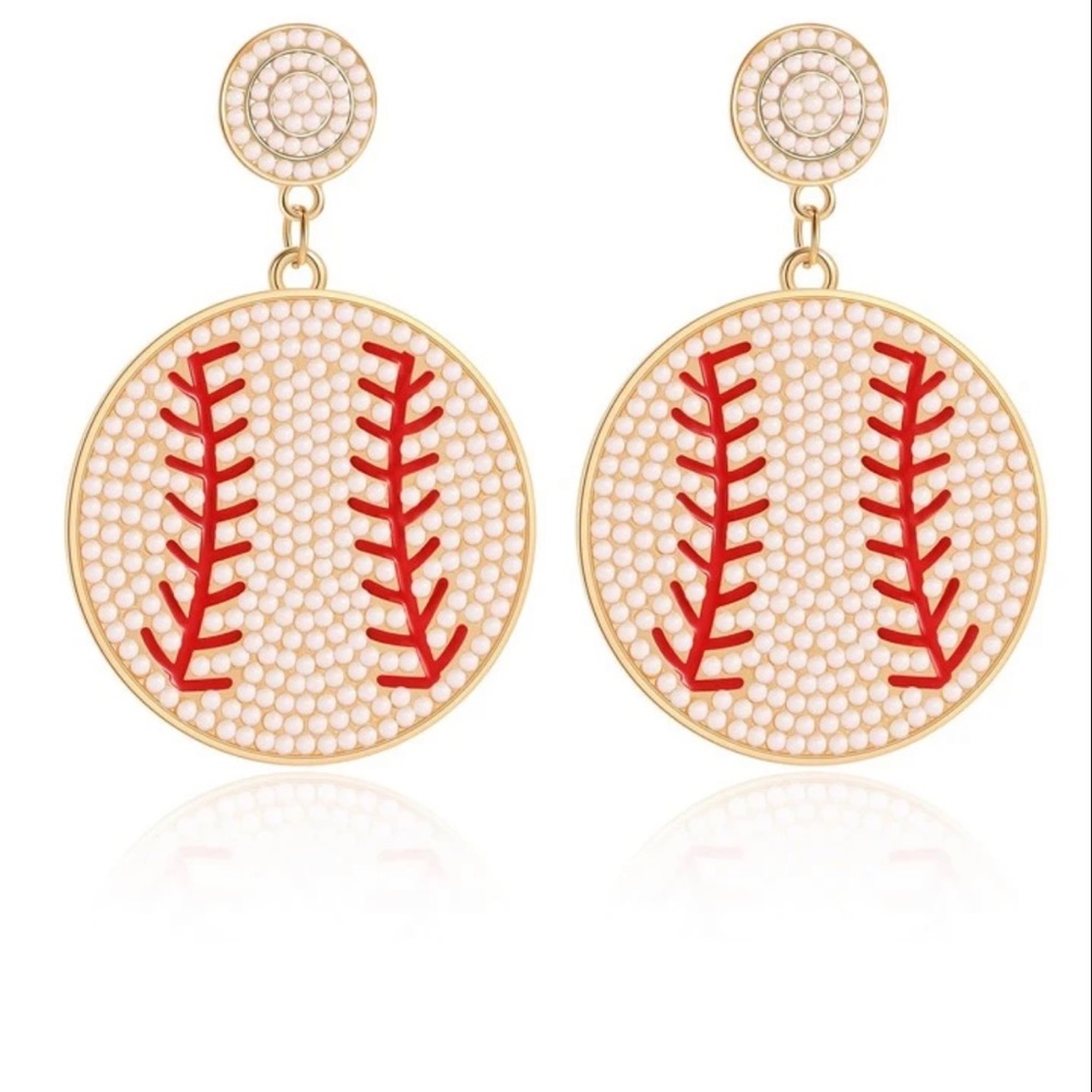 Baseball Earrings